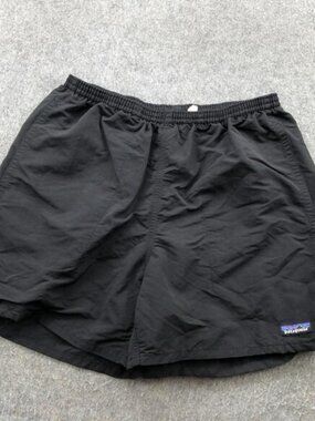 Patagonia Shorts Mens Medium Black Baggies Mesh Lined Swim Trunks Quick Dry